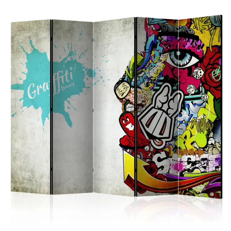 Achat Immédiat Kamerscherm - Graffiti Beauty [Room Dividers] - 225x172