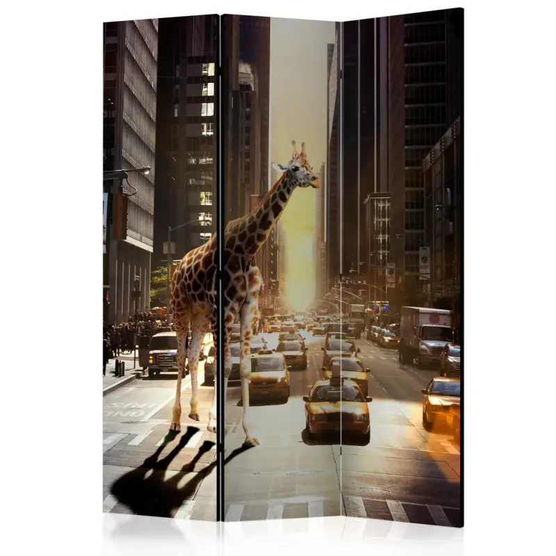 Achetez Aujourd’hui Kamerscherm - Giraffe in the Big City [Room Dividers] - 135x172