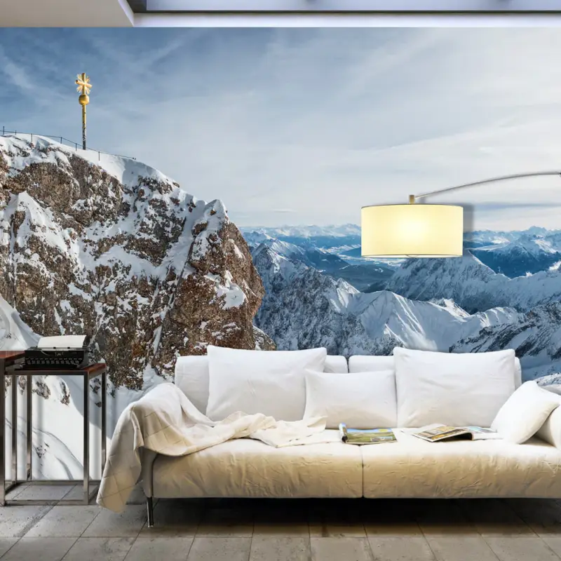 Zelfklevend fotobehang - Winter in Zugspitze - 490x280 Commander Vite
