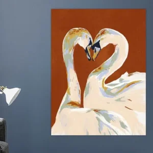 Liefdes zwanen van Studio Carper - NL947894M13S60x80 Offre Exclusive