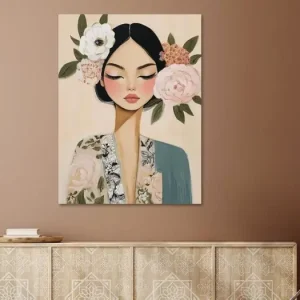 Quantité Limitée Modern portret in pastelkleuren van Carla Van Iersel - NL1534047M13S60x80