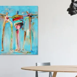 3 happy people van Atelier Paint-Ing - NL260762M13S60x75 Achat Immédiat