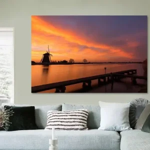 Zonsopkomst Rottemeren van Leo Kramp Fotografie - NL758850M13S75x50 Livraison Express