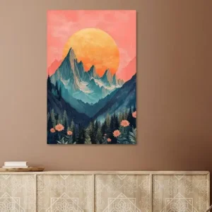 Zonsopgang over de Blauwe Bergen van Studio BB - NL1678734M13S50x75 Réduction