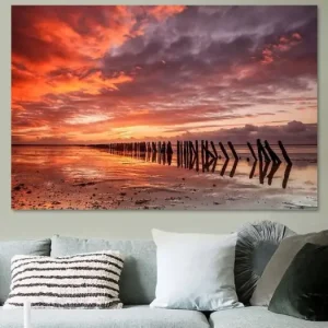 Zonsondergang Ternaard van Peter Bolman - NL178295M13S75x50 Nouvelle Collection