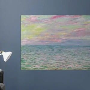 Zonsondergang in Pourville, open zee, Claude Monet uit de oude meesters collectie - NL881096M13S75x55 Pas Cher