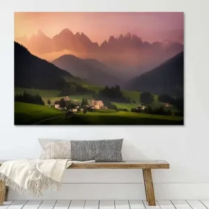 Zonsopkomst Val Di Funes van Albert Dros - NL221736M13S75x50 Acheter Direct