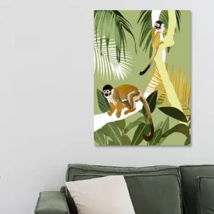 Aapjes kijken van Goed Blauw - NL559359M13S50x70 Nouvelle Collection