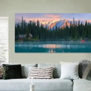 Zonsopkomst Emerald Lake, Canada van Henk Meijer Fotografie - NL315344M13S90x45 Expédié Aujourd’hui