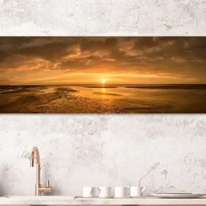 Zonsondergang op het strand van Schiermonnikoog aan het eind van de dag van Sjoerd van der Wal Fotografie - NL1144241M13S110x35 Acheter Direct