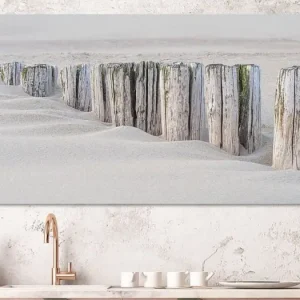 Super Prix Rustig ritme op het strand: Golfbrekers verdwijnen geleidelijk in het zand van Marjolijn van den Berg - NL1893717M13S80x45