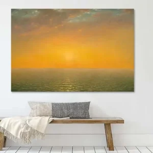 Zonsondergang op zee, John Frederick Kenssett uit de oude meesters collectie - NL854916M13S75x50 Remise