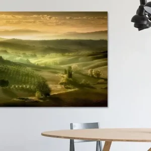 Zonsopkomst in Toscane. van Piet Haaksma - NL342834M13S75x50 Nouvelle Collection