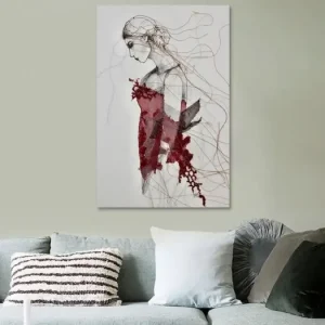 'Crescendo Rosso' van Kim Rijntjes - NL998597M13S50x75 Haute Qualité