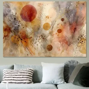 Aardetinten sfeervol abstract schilderij van Joriali Abstract - NL1803811M13S75x50 Bon Marché