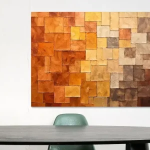 Aardse Kleuren van Abstract Schilderij - NL1257547M13S75x50 Offre Exclusive