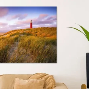 Zonsondergang vuurtoren op Eierland Texel van Vincent Fennis - NL390283M13S75x50 Commander Vite