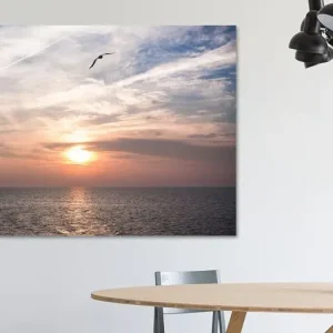 Zonsondergang op de Waddenzee van Volt - NL118068M13S75x50 Remise