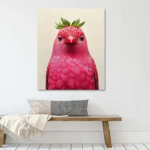 Aardbei vogel van But First Framing - NL1614837M13S50x60 Meilleure Vente