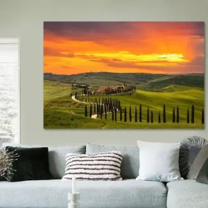 Zonsondergang in Toscane van Ilya Korzelius - NL987048M13S75x50 Soldes