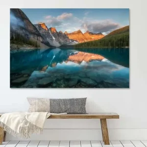 Zonsopkomst Moraine Lake Canada van Edwin Mooijaart - NL215612M13S75x50 Petit Prix