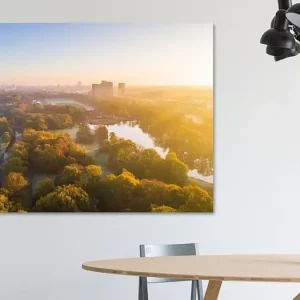 Zonsopkomst boven Stadspark Groningen van Volt - NL367480M13S75x50 Nouveauté