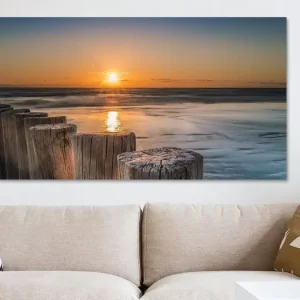 Zonsondergang op strand Hollum Ameland van Harold van den Hurk - NL806024M13S80x45 Meilleur Prix
