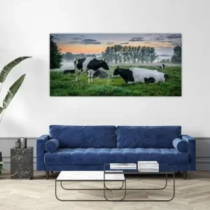 Zonsopkomst over de wei. van Richard Guijt Photography - NL106271M13S95x45 Réduction