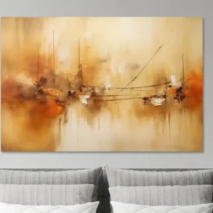 Aardetinten Abstract - Minimalistisch Rustig Schilderij van Joriali Abstract - NL1274345M13S75x50 Expédié Aujourd’hui