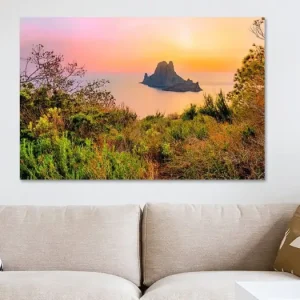 Zonsondergang Es Vedra, Ibiza Spanje van Lens & Light Photography - NL283339M13S75x50 Meilleur Choix