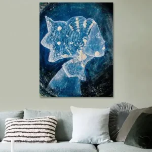 'Damaged Blue' van Kim Rijntjes - NL661847M13S55x70 Offre Spéciale
