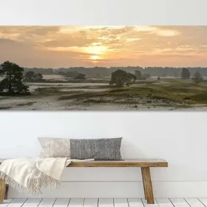 Zonsopkomst boven het Huslhorsterzand van Sjoerd van der Wal Fotografie - NL181223M13S95x35 Nouvelle Collection