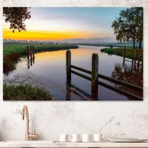 Zonsopkomst boven de Vecht van Sjoerd van der Wal Fotografie - NL172552M13S75x50 Réduction