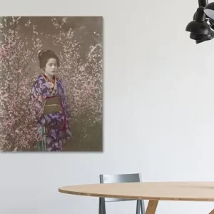 "Een jonkvrouw" - Maiko in de kersenbloesemtijd, Ogawa Kazumasa uit de oude meesters collectie - NL1113706M13S50x65 Authentique