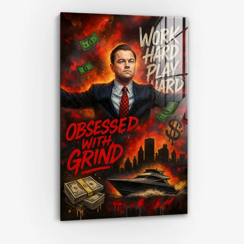 Obsessed With Grind - Glas - Gehard glas - Zonder lijst - 80x120 cm Nouvel Arrivage