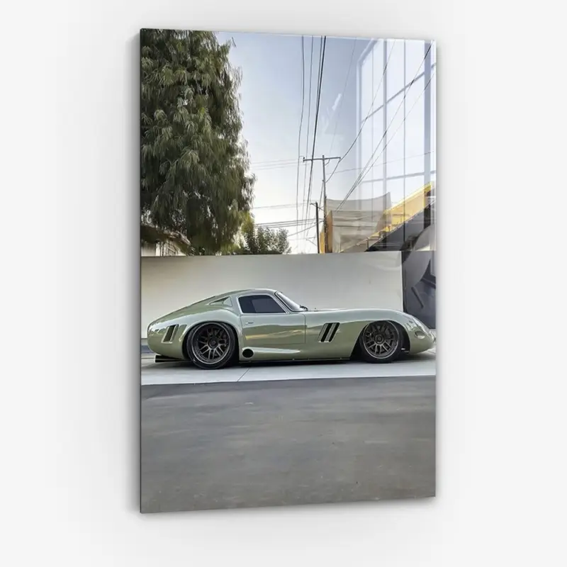 Soldes Retro Wheels III - Glas - Gehard glas - 60x90 cm - Zonder lijst