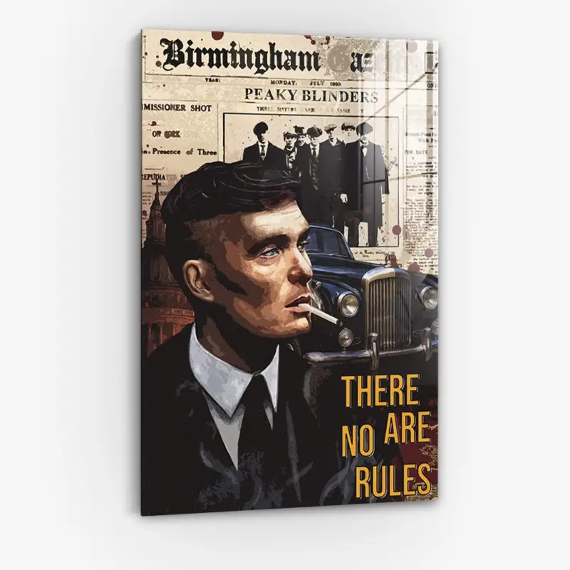 There Are No Rules - Glas - Gehard glas - Zonder lijst - 40x60 cm Achat Immédiat