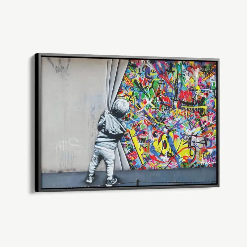 Expédié Aujourd’hui "Behind The Curtain" - Canvas - 40x60 cm