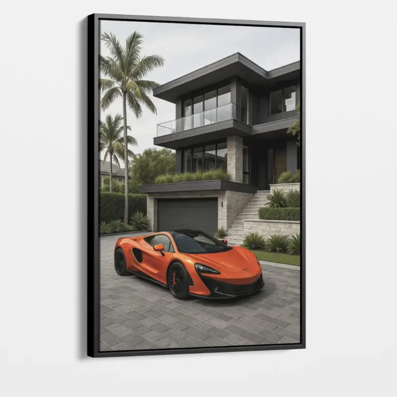 "Chromatic Drive VIII: Orange" - Canvas - Zonder lijst - 100x150 cm Vente Directe