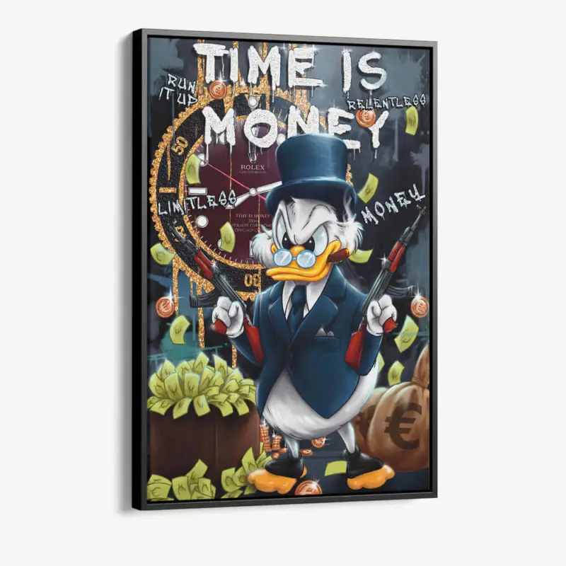 "Duck Money" - Canvas - 40x60 cm Réduction