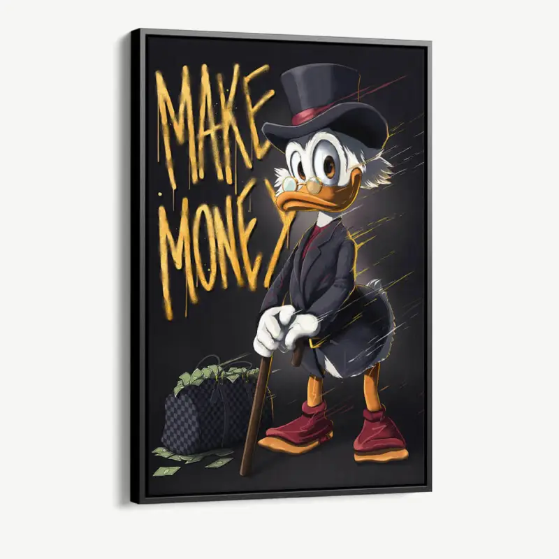 "Duck Money II" - Canvas - 40x60 cm Meilleur Choix