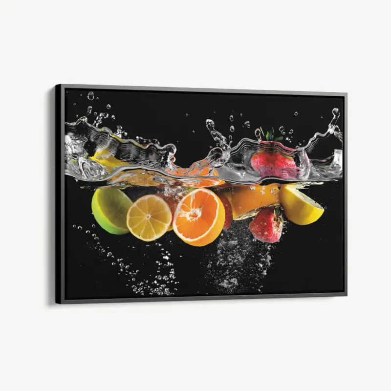 "Fruits Splash" - Canvas - 40x60 cm Paiement Sécurisé