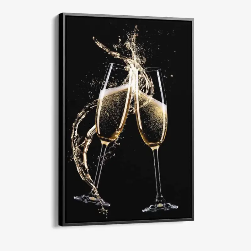 "Champagne Popping" - Canvas - 40x60 cm Dernier Modèle