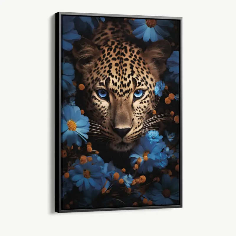 "Flower Jaguar" - Canvas - 40x60 cm Commander Maintenant