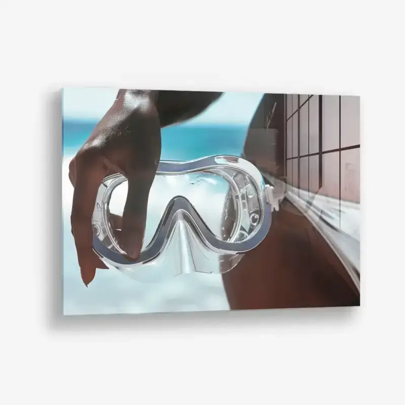 Tidal Clarity – Glass - Gehard glas - 40x60 cm - Zonder lijst Usine Directe