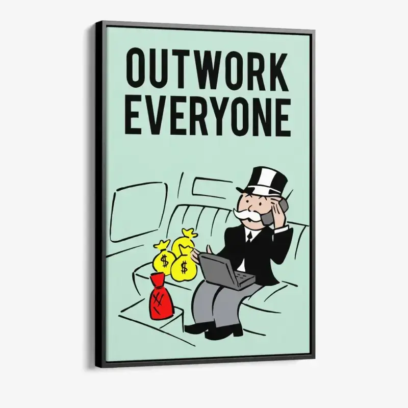 "Capital Instinct III" - Canvas - 40x60 cm Expédition Rapide