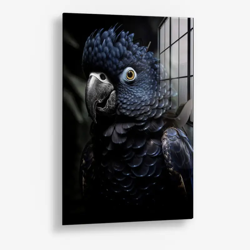 Vente Flash Blue Bird – Glass - Gehard glas - 40x60 cm - Zonder lijst