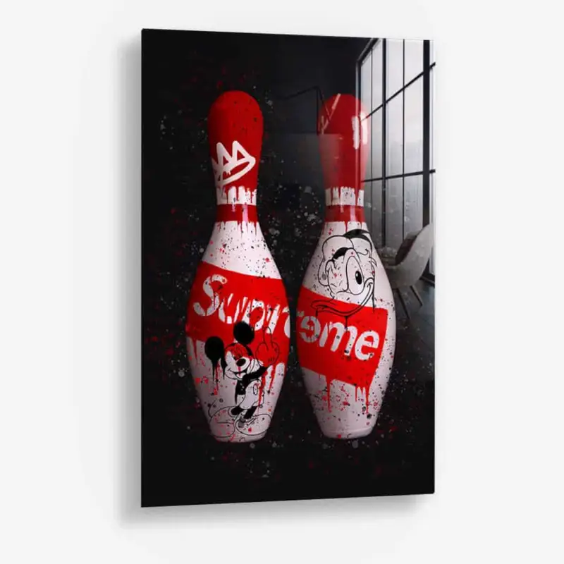 Vente Flash Designer Pins - Glass - Gehard glas - 40x60 cm - Zonder lijst