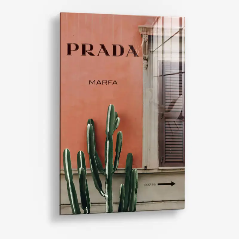 Terracotta Facade – Glass - Gehard glas - 40x60 cm - Zonder lijst Achat Immédiat