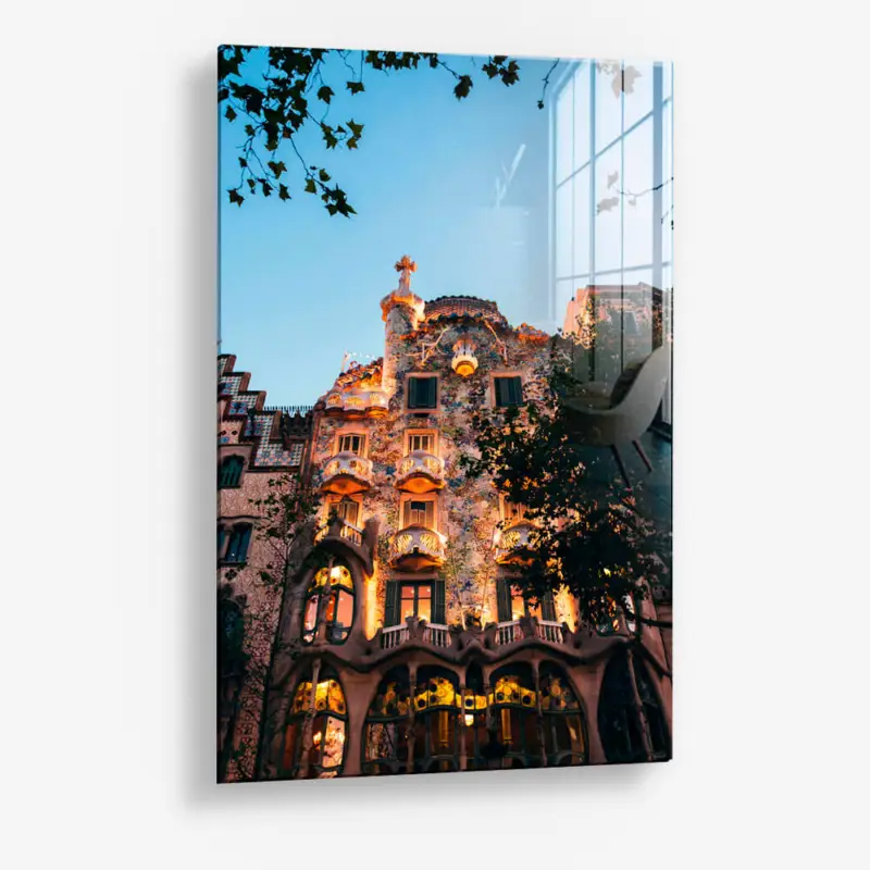 The Beauty of Casa Batllo – Glass - Gehard glas - 40x60 cm - Zonder lijst Expédié Aujourd’hui